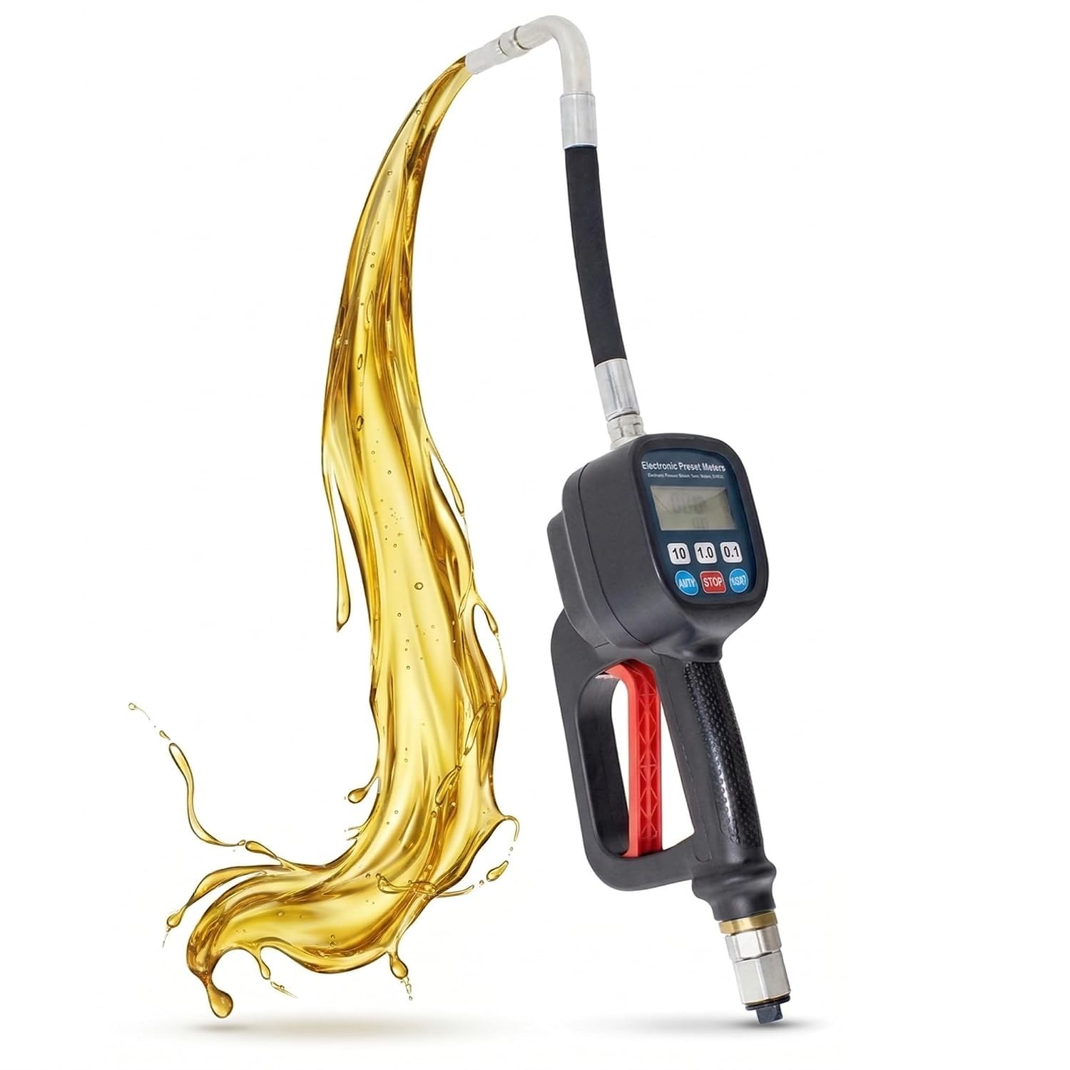 Digital Oil Meter Gun with LCD Display for Lubricants and Diesel, Preset Gun Digital Oil Meter Gun with LCD Display for Lubricants and Diesel, Preset Gun