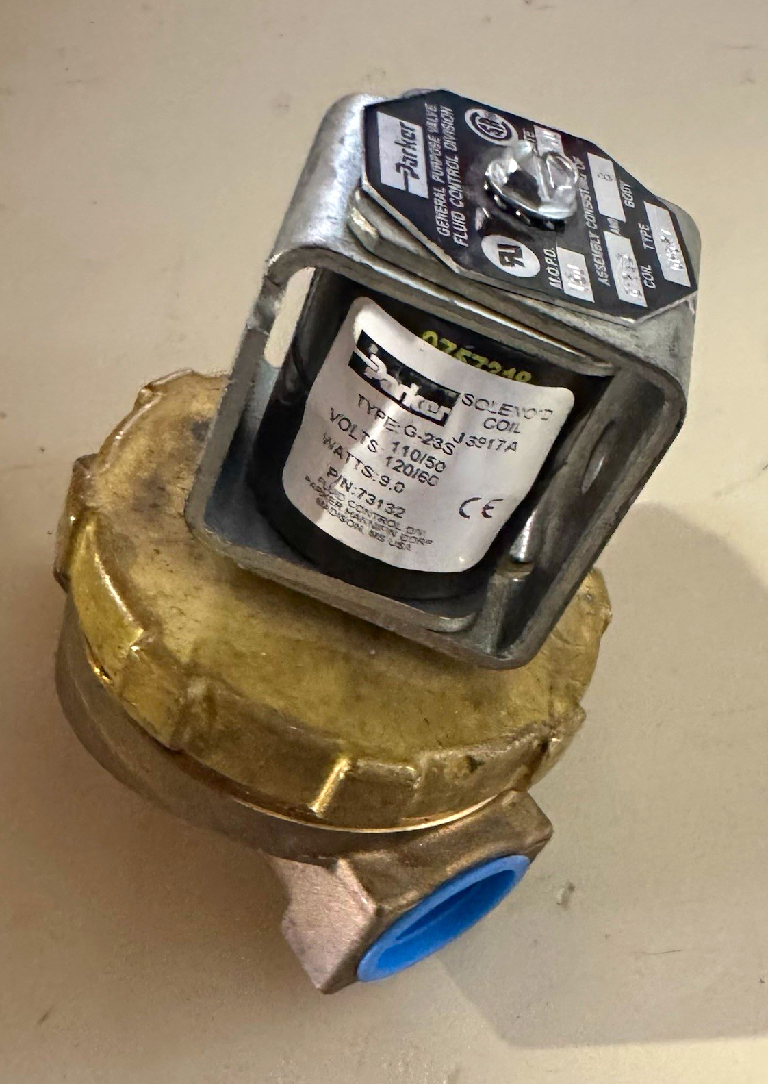 Parker Electric Solenoid Valve Coil 110/120V 2-Way/2-Position G-23S Parker Electric Solenoid Valve Coil 110/120V 2-Way/2-Position G-23S