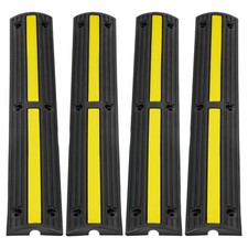 4 PCs 39'' Cable Protector Ramp 18000 lbs Speed Bump Floor Cable Protector picture
