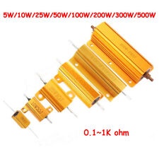 RX24 5W 10W 25W 50W-500W Golden Aluminium Load Wire wound Resistor 0.1 to 1K ohm picture