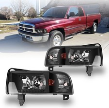 Headlights for 94-02 DODGE Ram 1500/2500/3500/4000 (NON SPORT) Front Lamps Repla picture
