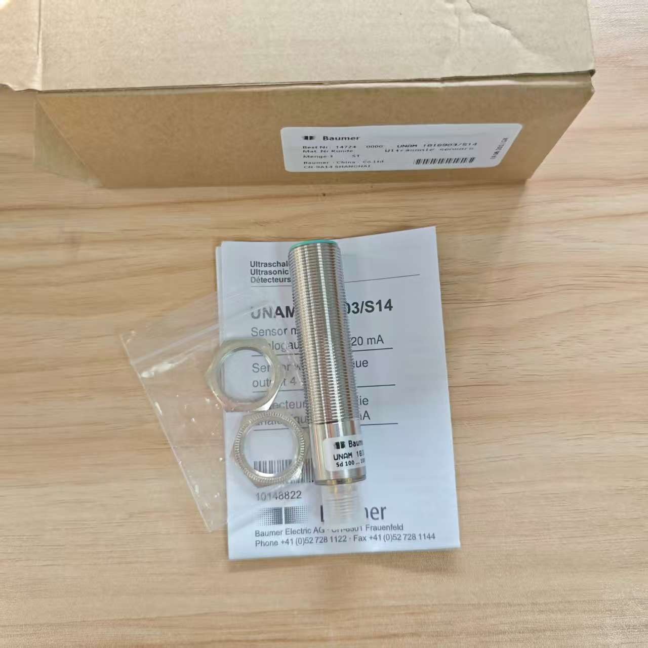 New Baumer UNAM 18I6903/S14 UNAM18I6903/S14 Ultrasonic Ranging Sensor Fast deliv New Baumer UNAM 18I6903/S14 UNAM18I6903/S14 Ultrasonic Ranging Sensor Fast deliv