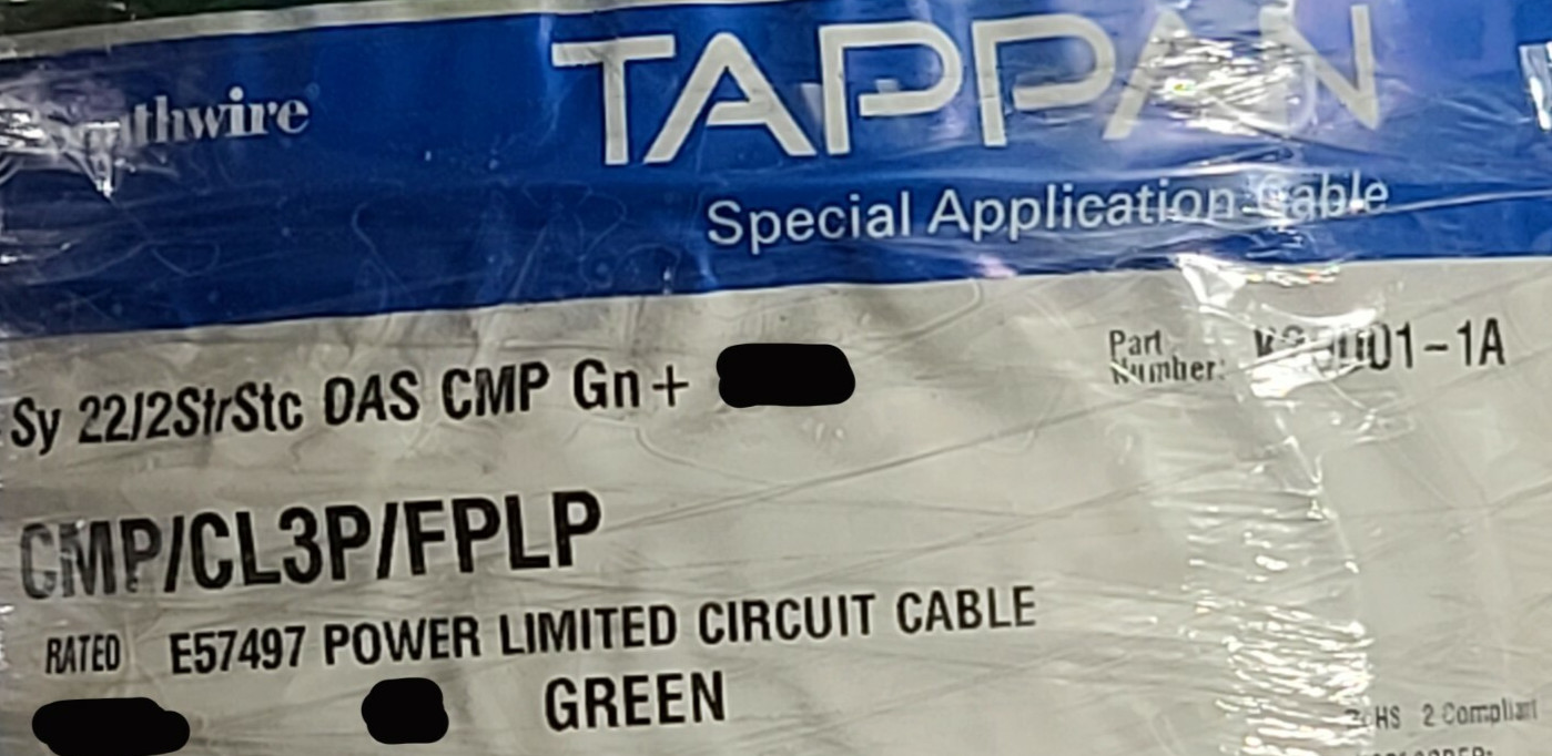 Southwire 22/1P Low Cap Shielded ARC 156 Automated Logic Control Green CMP /50ft Southwire 22/1P Low Cap Shielded ARC 156 Automated Logic Control Green CMP /50ft
