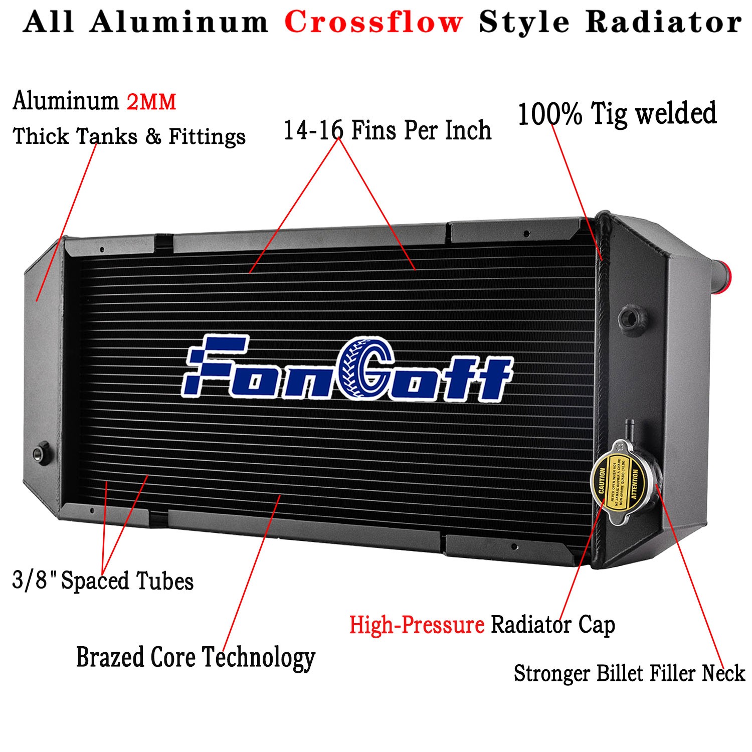 666384 3 Row Radiator For Bobcat 653 S130 751 753 763 773 7753 Skid Steer Loader