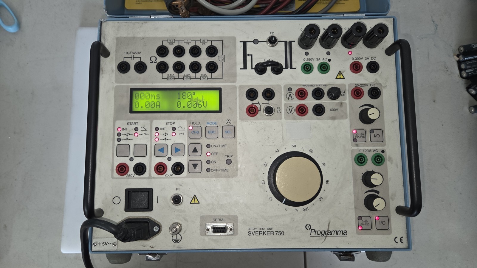 PROGRAMMA SVERKER 750 RELAY TEST UNIT - Ammeter Not Working