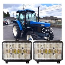 2x LED Head Light For Ford New Holland TRACTOR 5640, 6640, 7740, 7840 81869813 picture