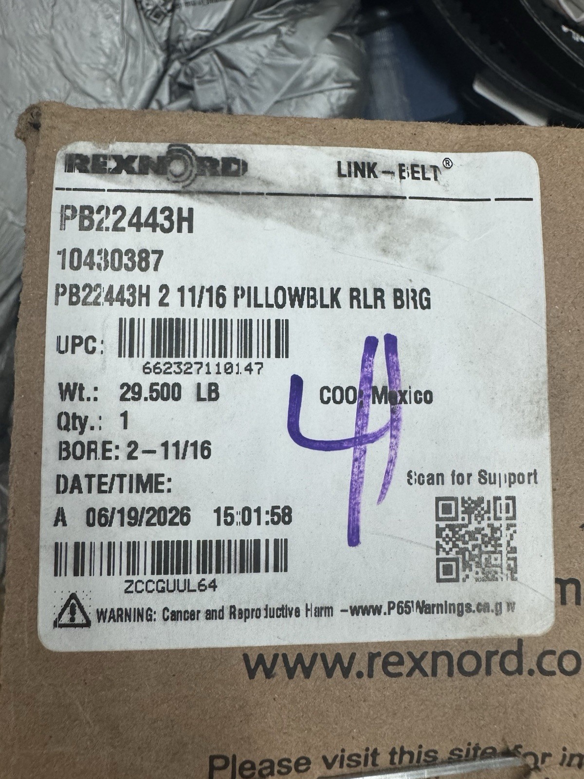 Raxnord 2-11/16 Raxnord 2-11/16