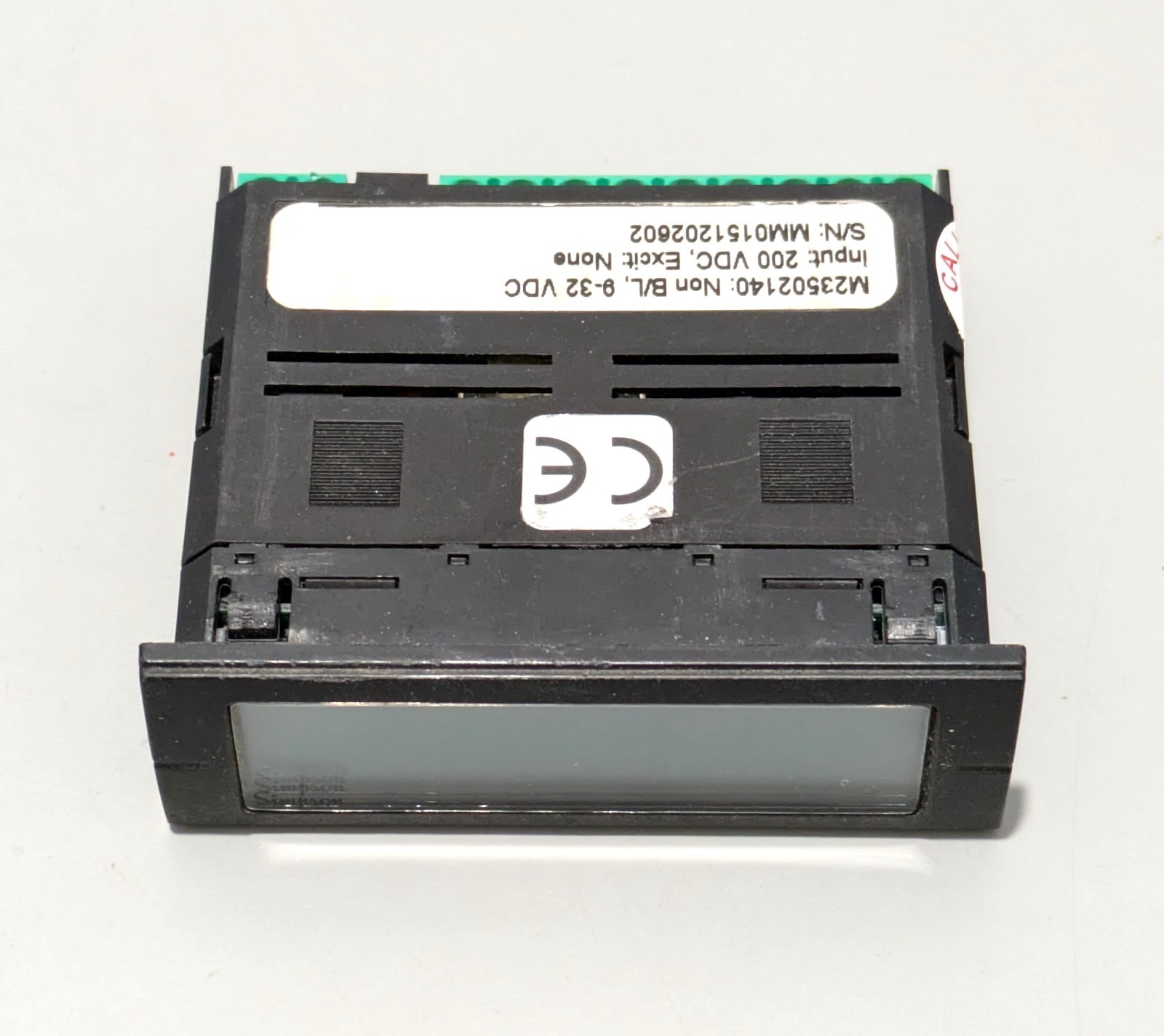 SIMPSON M23502140 LCD digital panel meter. Used very nice. SIMPSON M23502140 LCD digital panel meter. Used very nice.