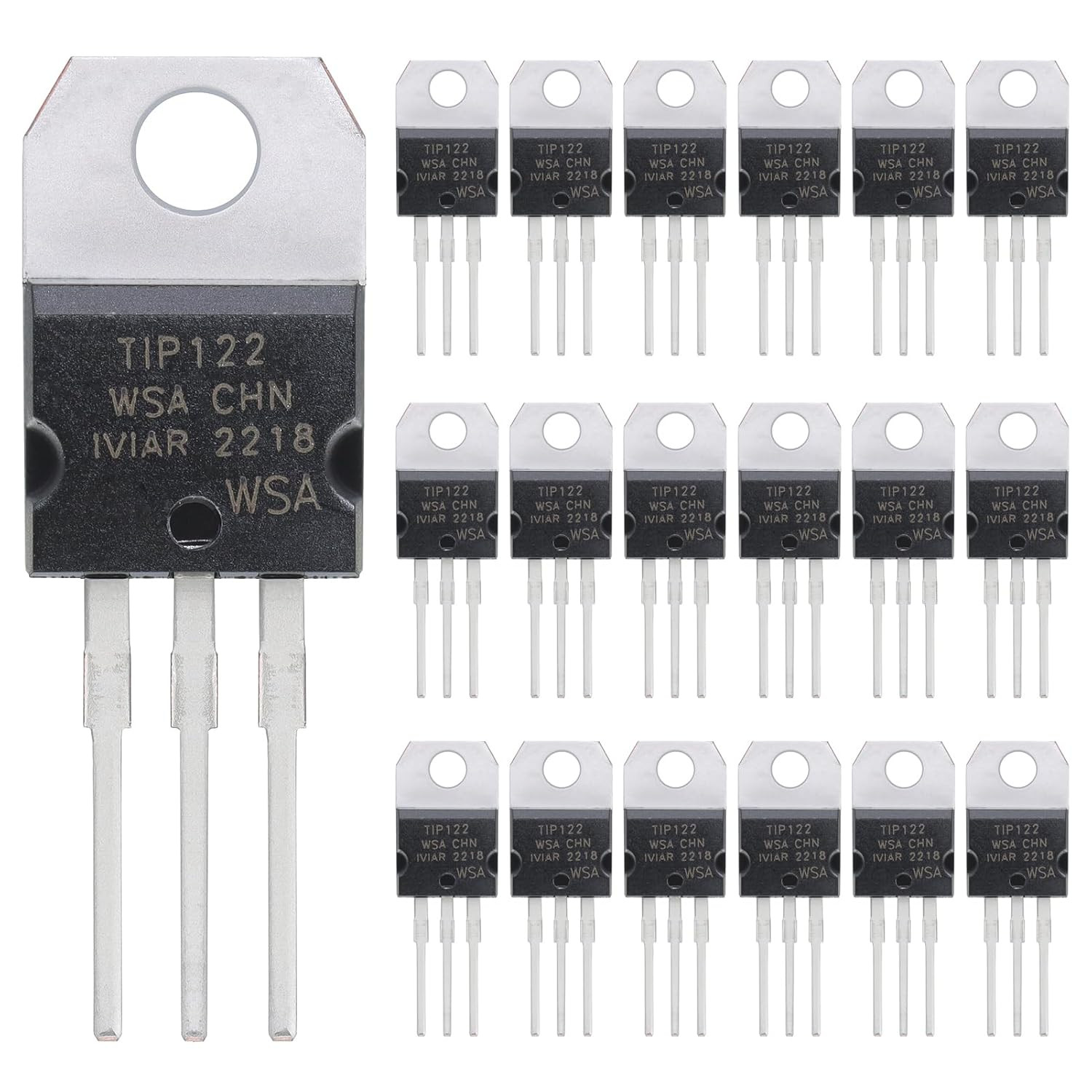TIP122 Epitaxial Darlington NPN Transistor 5A 100V Power Transistors 5 Amp 100 V