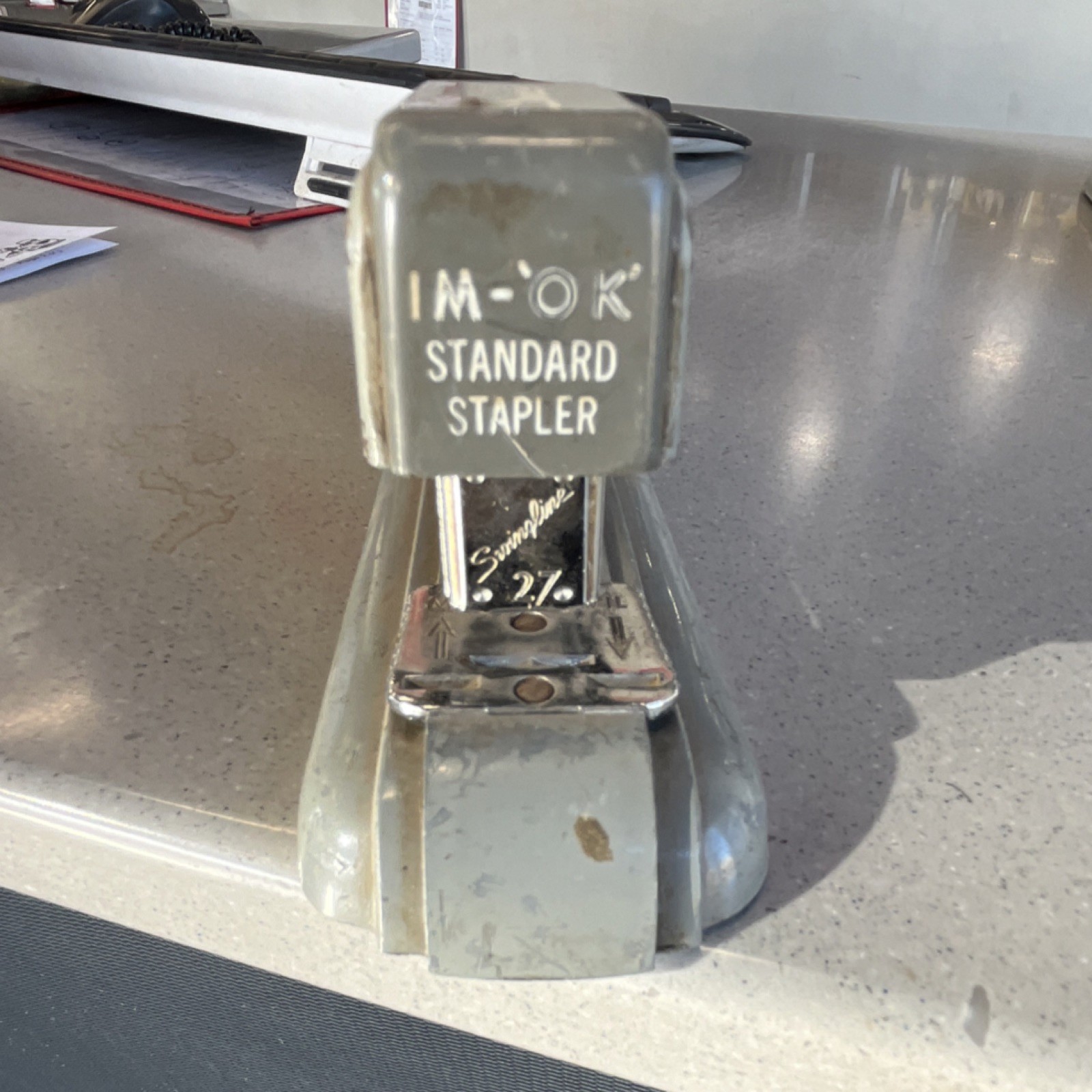 Swingline Model 27 Standard Stapler Desktop Stapler, Gray Office Desk Stapler Swingline Model 27 Standard Stapler Desktop Stapler, Gray Office Desk Stapler