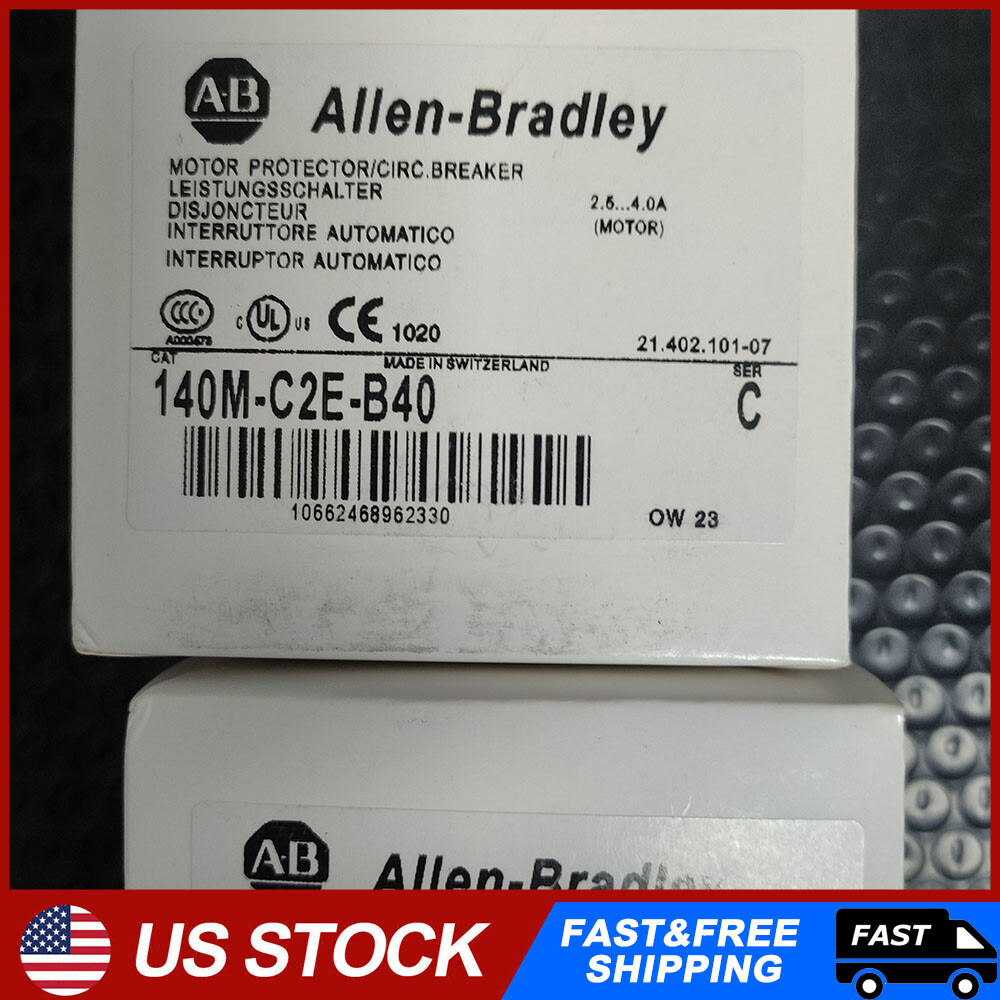 100% New AB 140M-C2E-B40 Standard Magnetic Trip 100% New AB 140M-C2E-B40 Standard Magnetic Trip