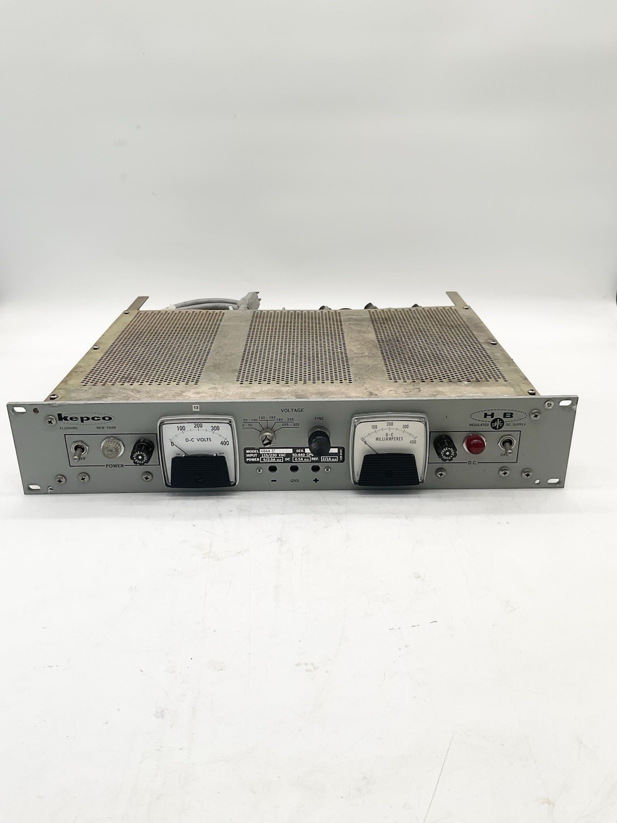 Vintage Kepco H~B Regulated DC Supply No. HB4A-M Made In The USAS1