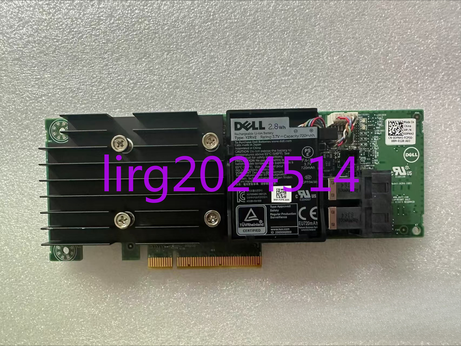 1pc used DELL H740p PCIe card 8g cache 0DPNHJ 1pc used DELL H740p PCIe card 8g cache 0DPNHJ