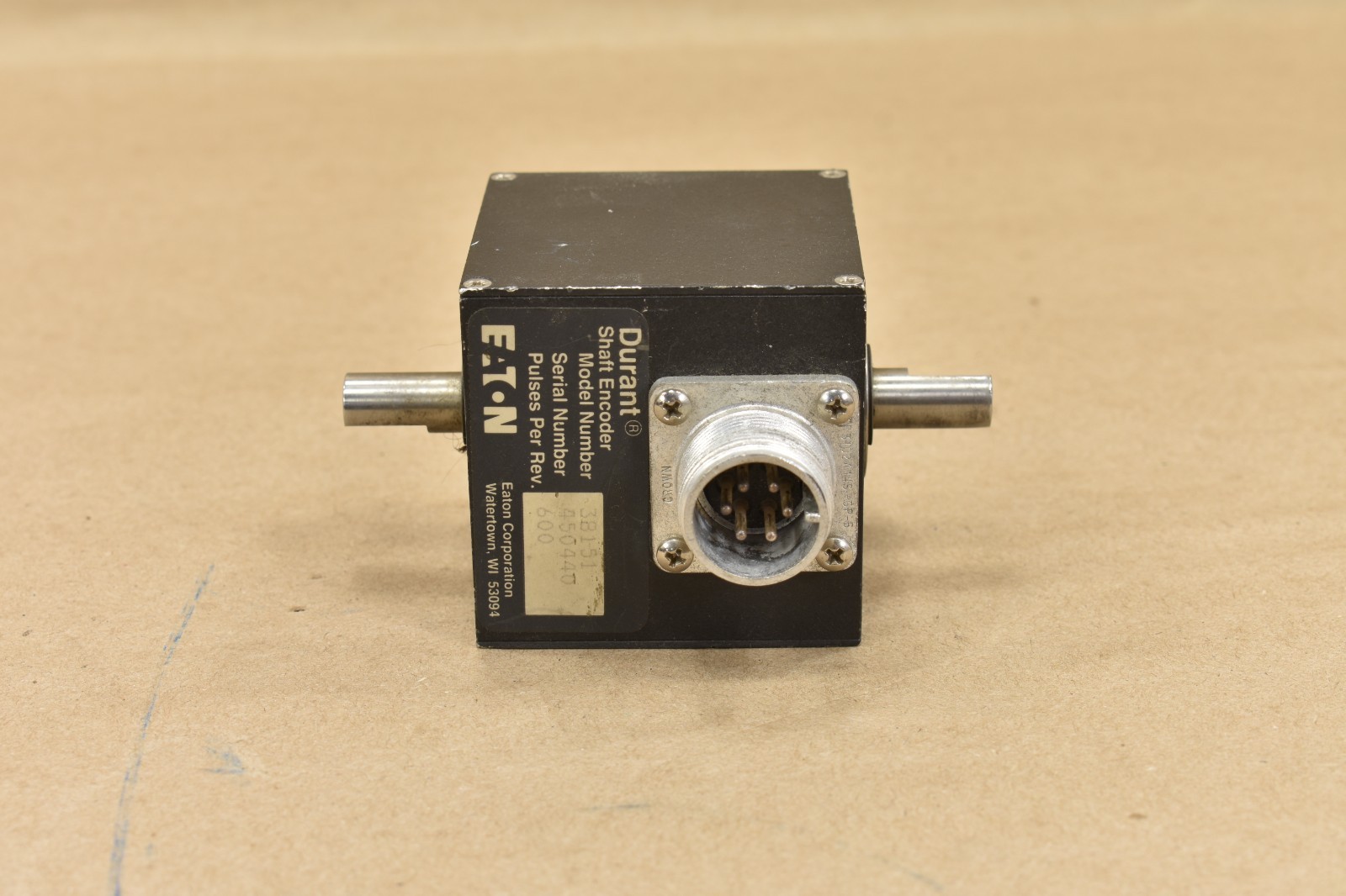 Eaton 38151600, Durant Shaft Encoder, Quadrature, 600 PPR, Shaft