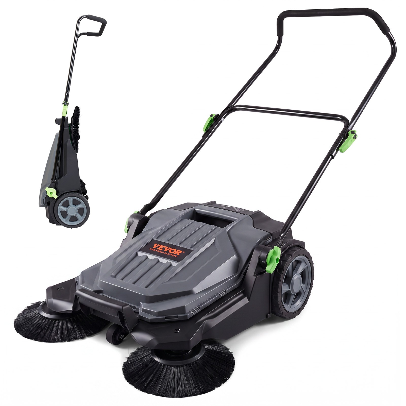 VEVOR Walk-behind Hand Push Floor Sweeper 25.6\ VEVOR Walk-behind Hand Push Floor Sweeper 25.6\