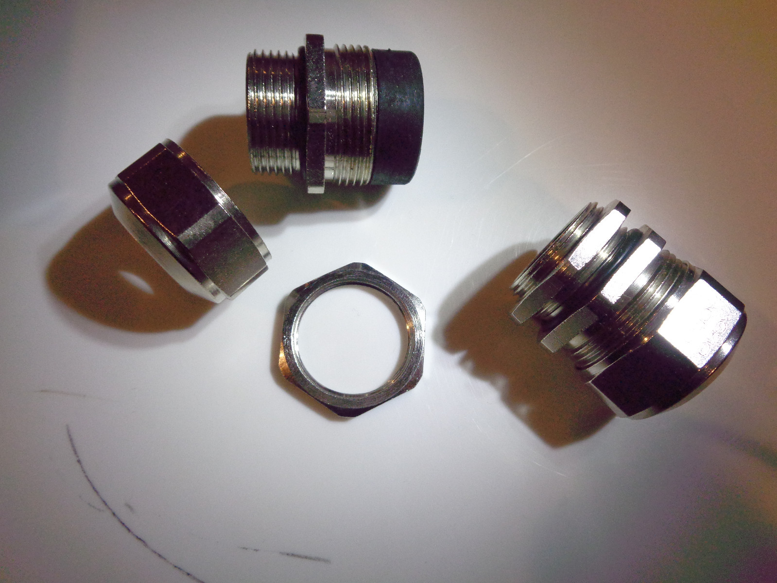 Heyco 4518 Nickel Plated Brass Fitting Liquid Tight Cordgrips (45 PC Lot) - New