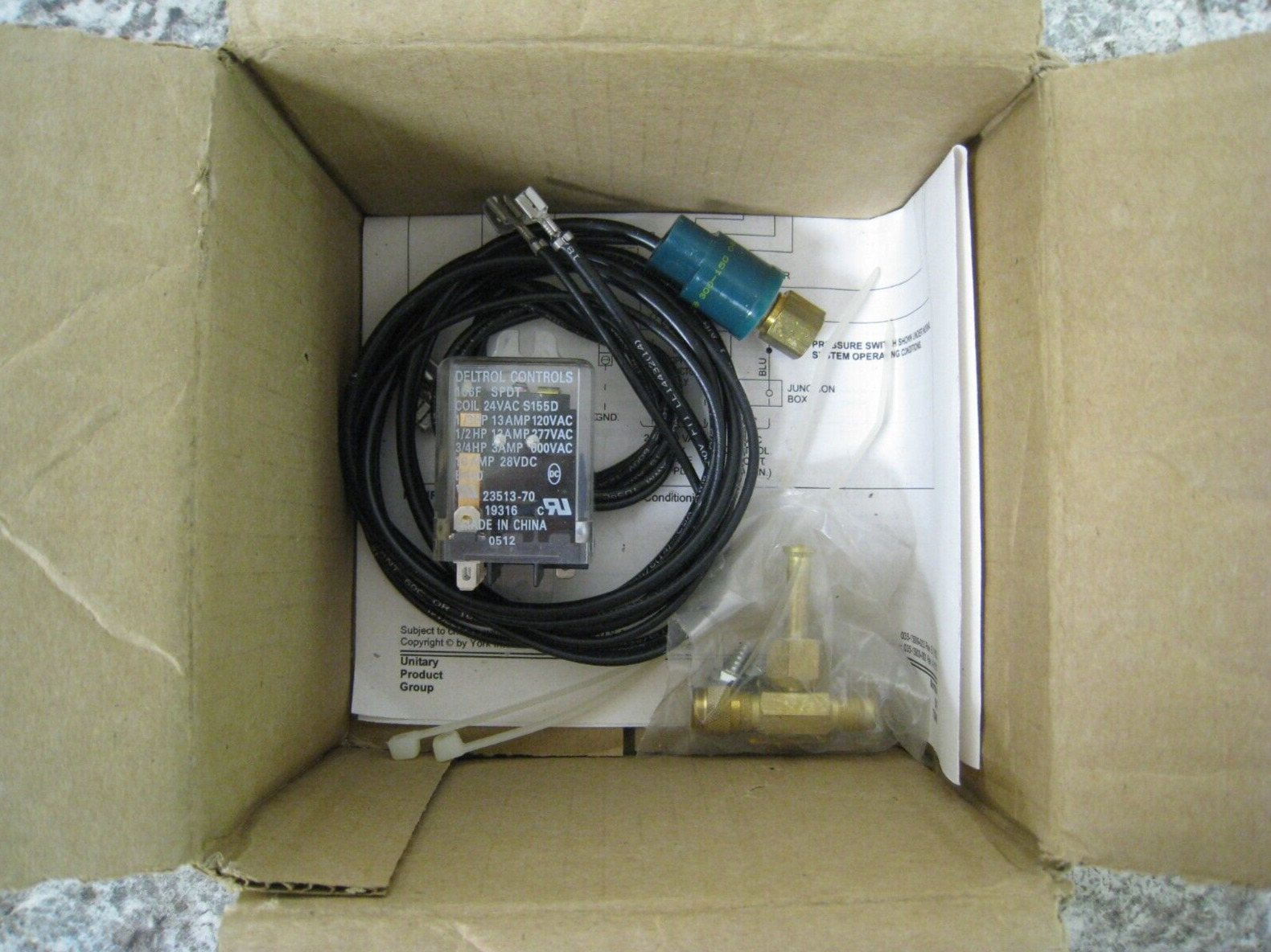 New Source 1 York Johnson Controls 2LA06700224 R22 R-22 Low Ambient Pressure Kit