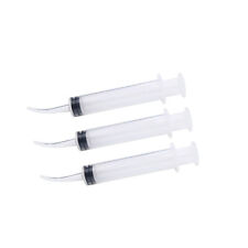 50 pcs Dental Disposable Curved Tip Utility Irrigation Syringes 12ml  picture