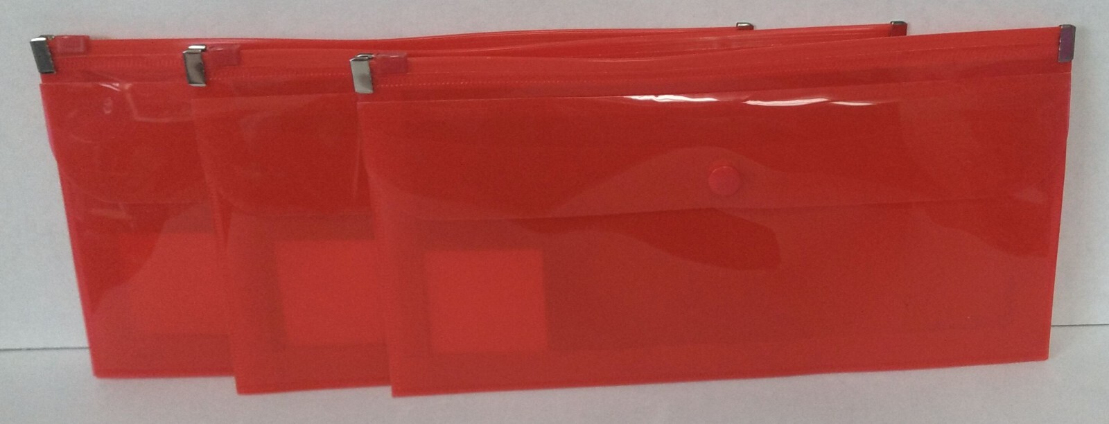 Poly Zip Check Envelopes Red 3 Pk Staples 23230    