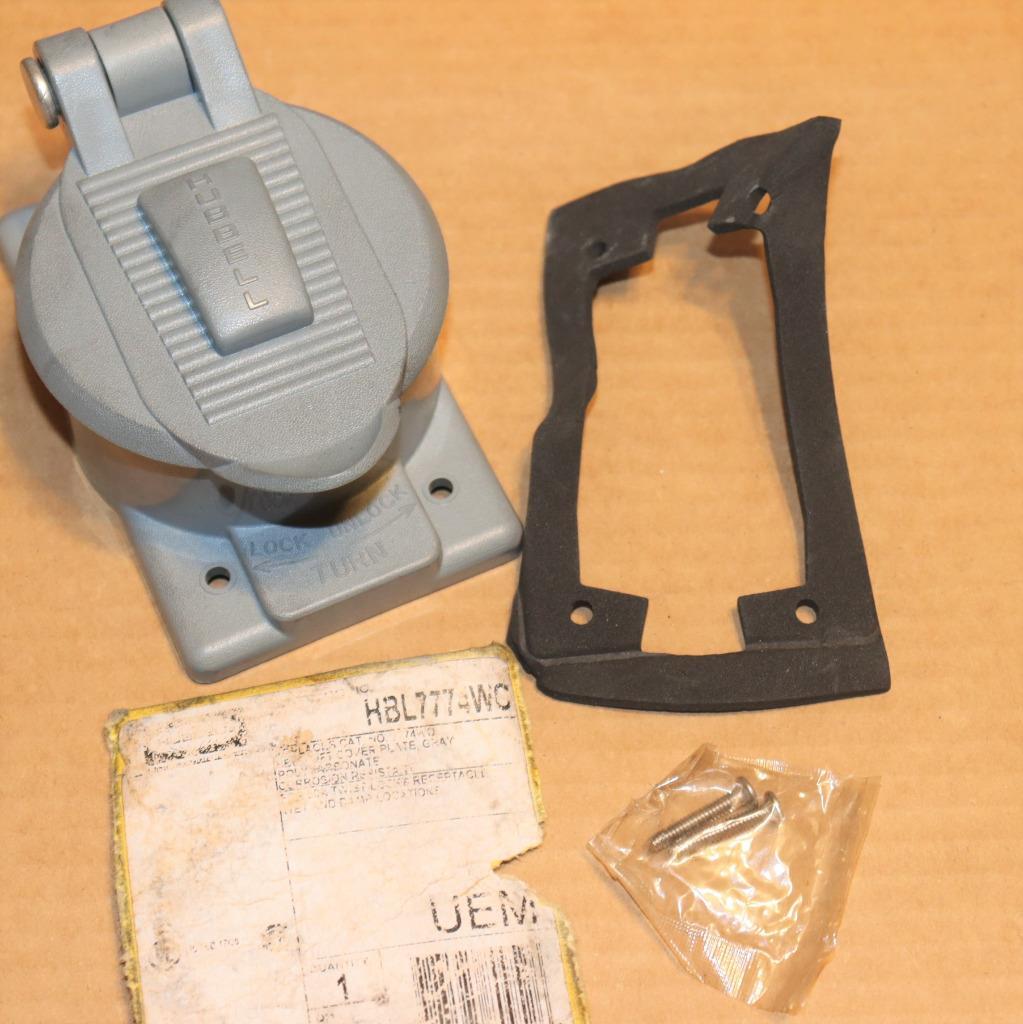 One Hubbell Wiring Device-Kellems Hbl7774WO 1 -Gang Vertical Weatherproof Cover