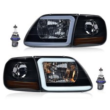 1998-2003 Ford F150 LED Corner Parking Lights Smoky C LED Headlights F150 picture