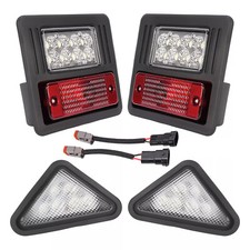4x LED Headlight Work Light + Tail Light Kit For Bobcat Skid Steer Loader picture