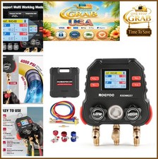 Digital HVAC Manifold Gauge 3 Way Refrigerant Charging Kit 113 Refrigerants TFT picture