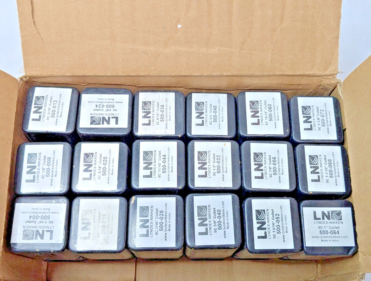 Lyndex-Nikken 18 Piece Collet Set 1/16\ Lyndex-Nikken 18 Piece Collet Set 1/16\