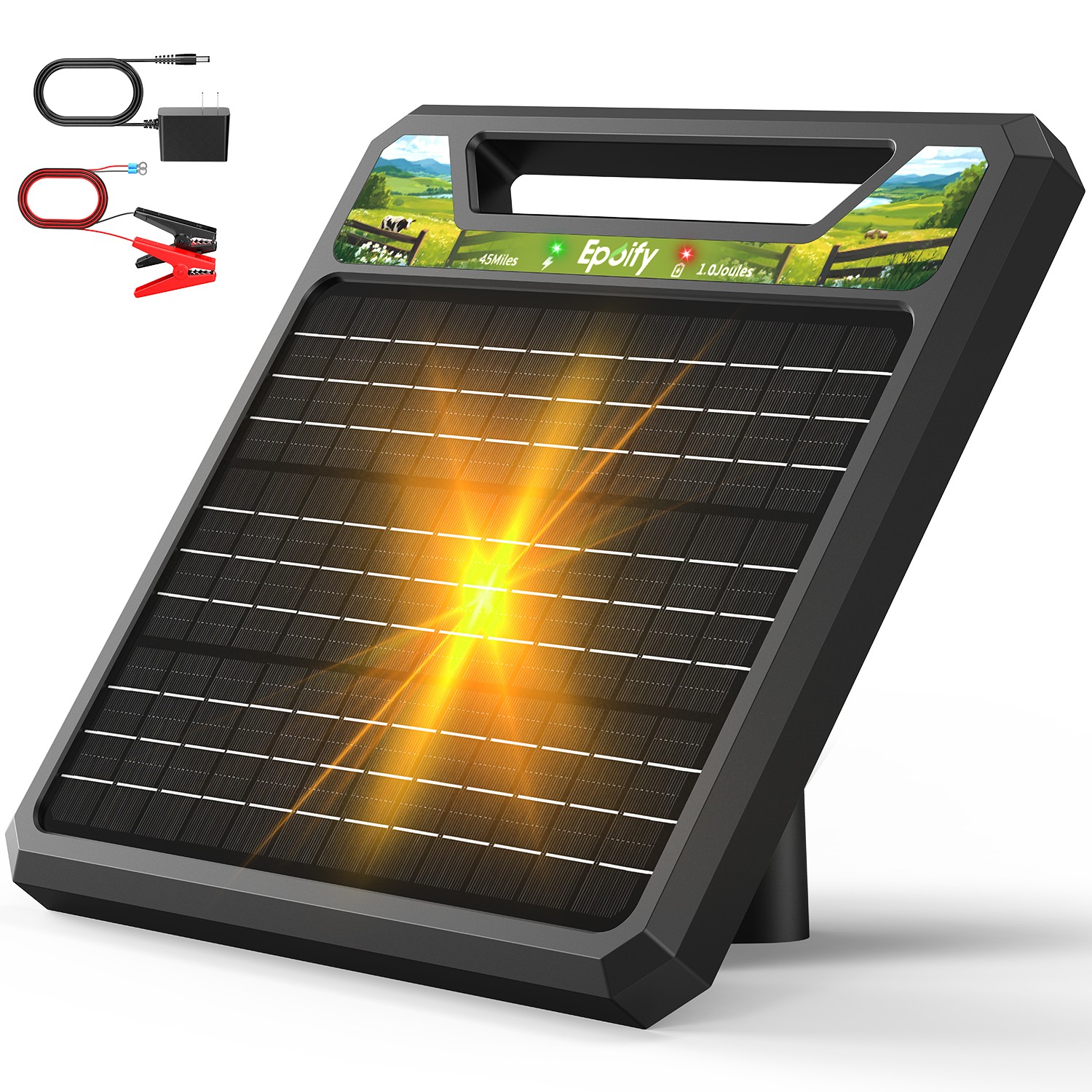 45 Miles Solar Electric Fence Charger Solar Electric Fence for Livestock Horses 45 Miles Solar Electric Fence Charger Solar Electric Fence for Livestock Horses
