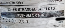 Genesis Cable 3320 22/1P Low-Cap Shielded FFEP Control Cable CMP White /50ft picture