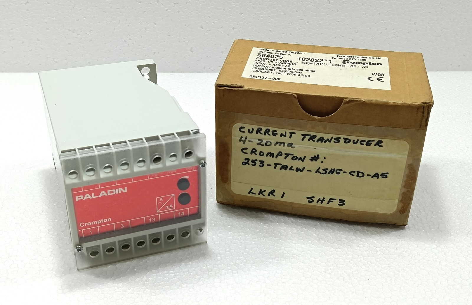 CROMPTON PALADIN 253-TALW CURRENT TRANSDUCER 253-TALW-LSHG-CD-A5 CROMPTON PALADIN 253-TALW CURRENT TRANSDUCER 253-TALW-LSHG-CD-A5