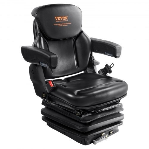 NEW SUSPENSION SEAT WITH ARMREST FITS EXCAVATOR FORKLIFT DOZER LOADER TRACTOR NEW SUSPENSION SEAT WITH ARMREST FITS EXCAVATOR FORKLIFT DOZER LOADER TRACTOR
