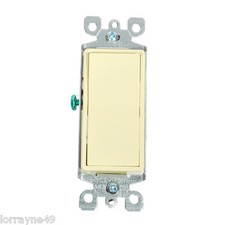 Leviton 5601-2I Decora Rocker Switch Single-Pole Ivory picture