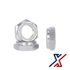 M10 × 1.5 mm Performance Zinc-Plated Steel Thin-Profile Nylon-Insert Locknuts picture
