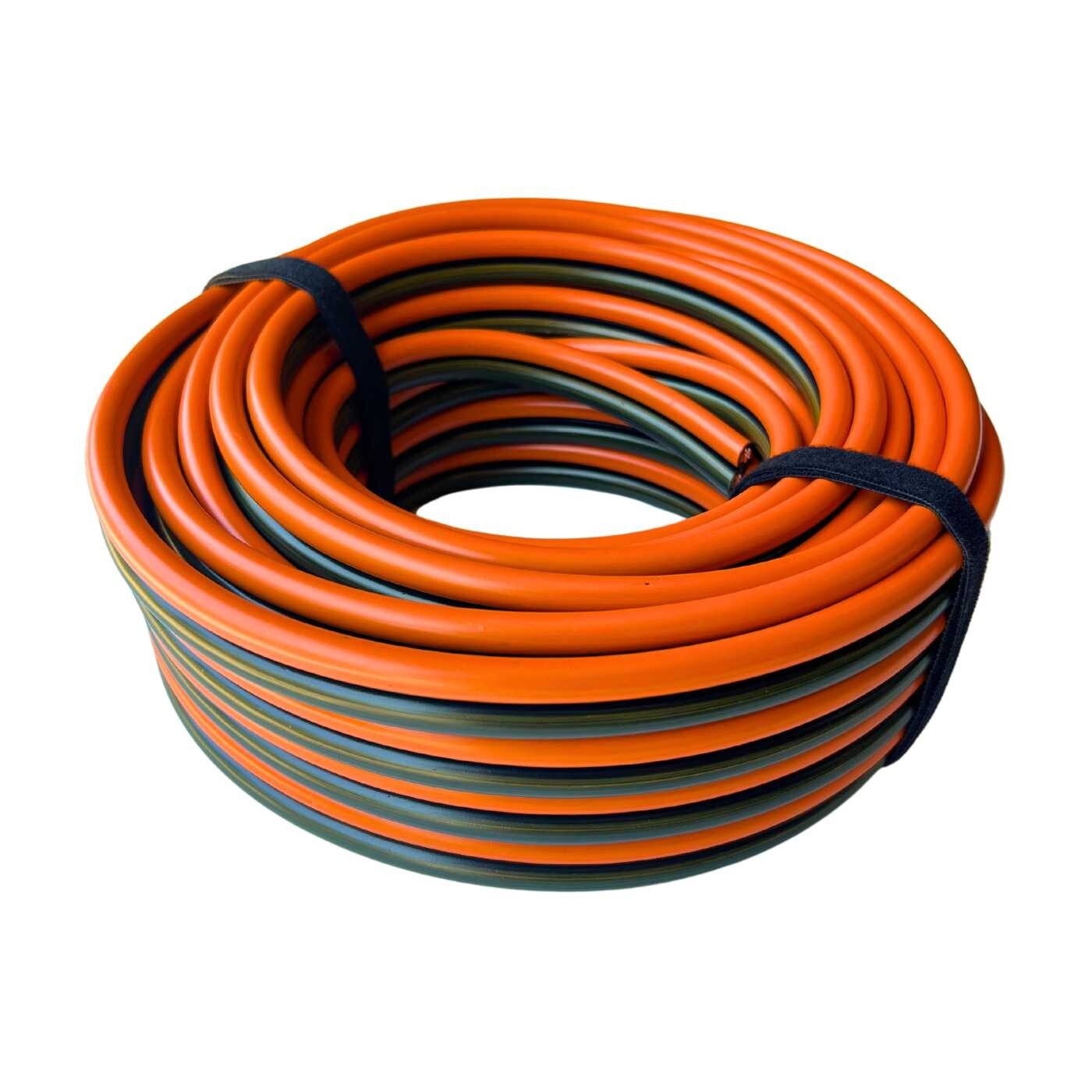 6 Gauge Dual Conductor Copper Wire - 100' Orange/Black Booster Cable MADE IN USA 6 Gauge Dual Conductor Copper Wire - 100' Orange/Black Booster Cable MADE IN USA