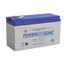 Power Sonic PS-1270 F2 Sealed Lead Acid Battery, 12V 7Ah, F2 Faston Terminals picture