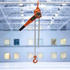 Mini Lever Block Chain Hoist Ratchet Type Come Along Puller 10 FT Lift 0.75 Ton picture