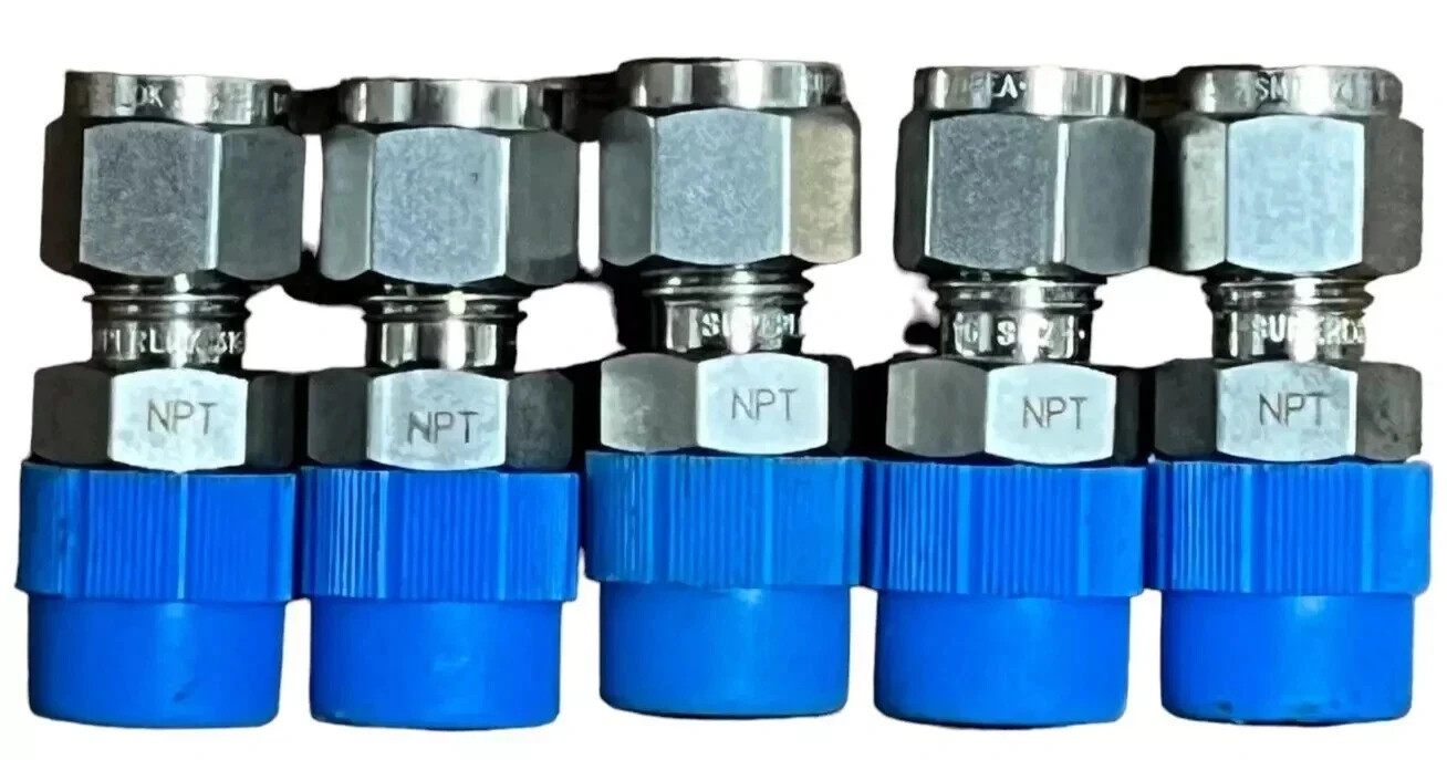 Superlok Male Connector 316 1/4 in. Tube to Male NPT Lot of 5 Superlok Male Connector 316 1/4 in. Tube to Male NPT Lot of 5