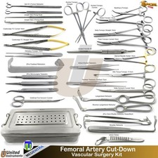 Femoral Artery Cut-Down Vascular Surgery Kit Surgical Instruments picture