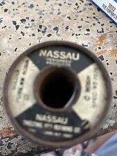 VINTAGE 1 LB WESTERN ELECTRIC NASSAU PURE WW C ROSIN CORE SPEC AT 7076-MOST FULL picture