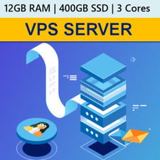 12GB RAM VPS/RDP Server | 400GB SSD | 1-Year High-Performance Hosting Plan picture