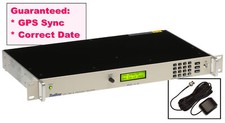 TrueTime Symmetricom XL-DC GPS Disciplined 10MHz Oscillator IRIG-B Timecode LCD picture