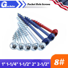 8# Pocket Hole Screws Square Drive Self Tapping Wood Screws 1