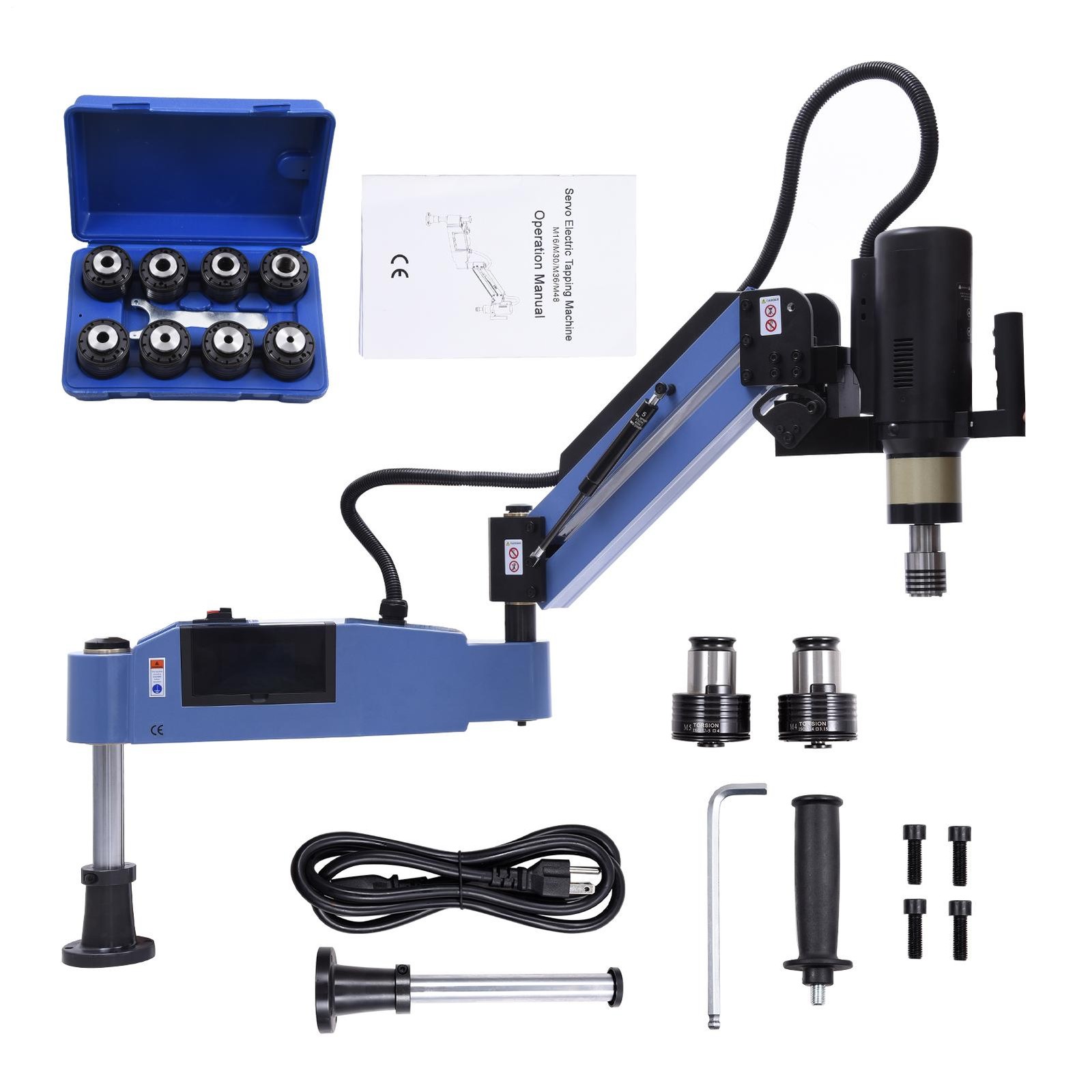 US Stock M3-M16 Electric Tapping Arm Machine Tapper Universal 360 Degree ANSI US Stock M3-M16 Electric Tapping Arm Machine Tapper Universal 360 Degree ANSI