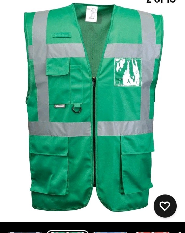 Portwest UF476 Iona Executive Safety Lightweight Zip Vest w Reflective Tape Lot8 Portwest UF476 Iona Executive Safety Lightweight Zip Vest w Reflective Tape Lot8