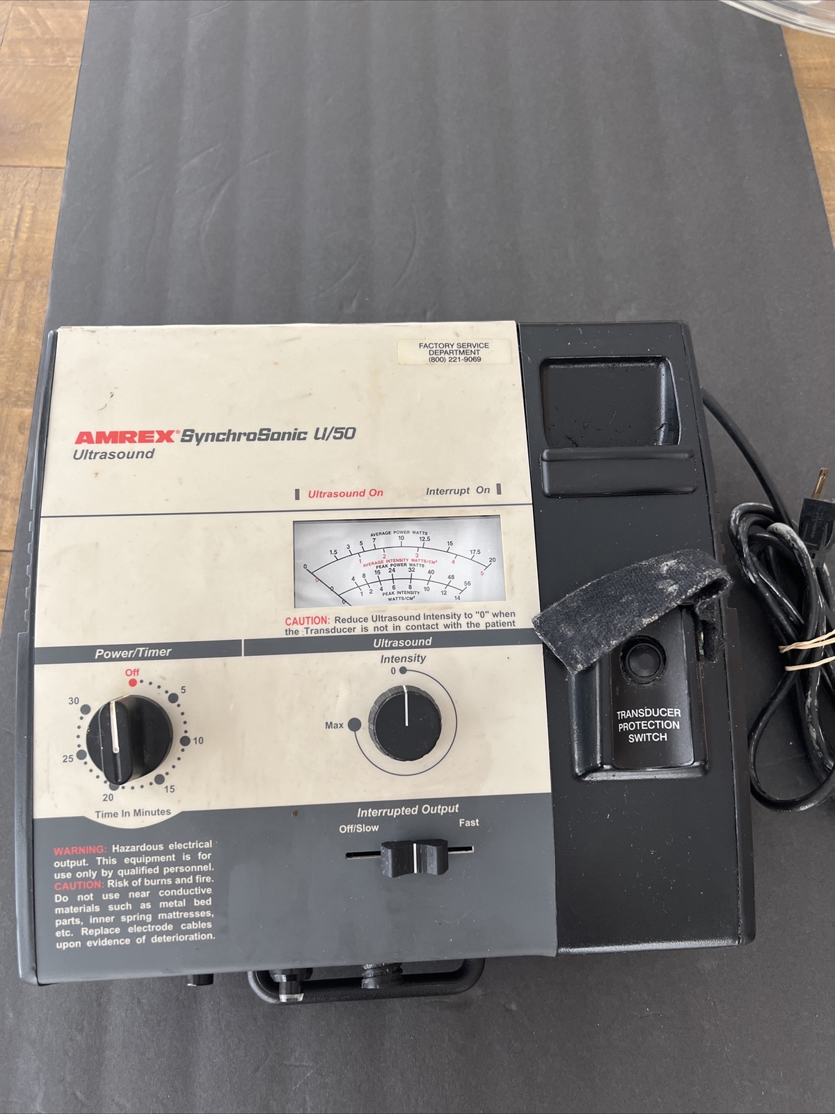 AMREX SynchroSonic U/50 Ultrasound Low Volt Muscle Stimulator Works AMREX SynchroSonic U/50 Ultrasound Low Volt Muscle Stimulator Works