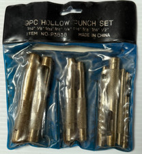 Vintage 9 Piece Hollow Punch Set  3/32” - 1/2”  No. P3838 picture