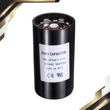 CD60 Capacitor 189-227 UF/Mfd, 330 VAC CD60 Motor Capacitor 50/60 Hz Black picture