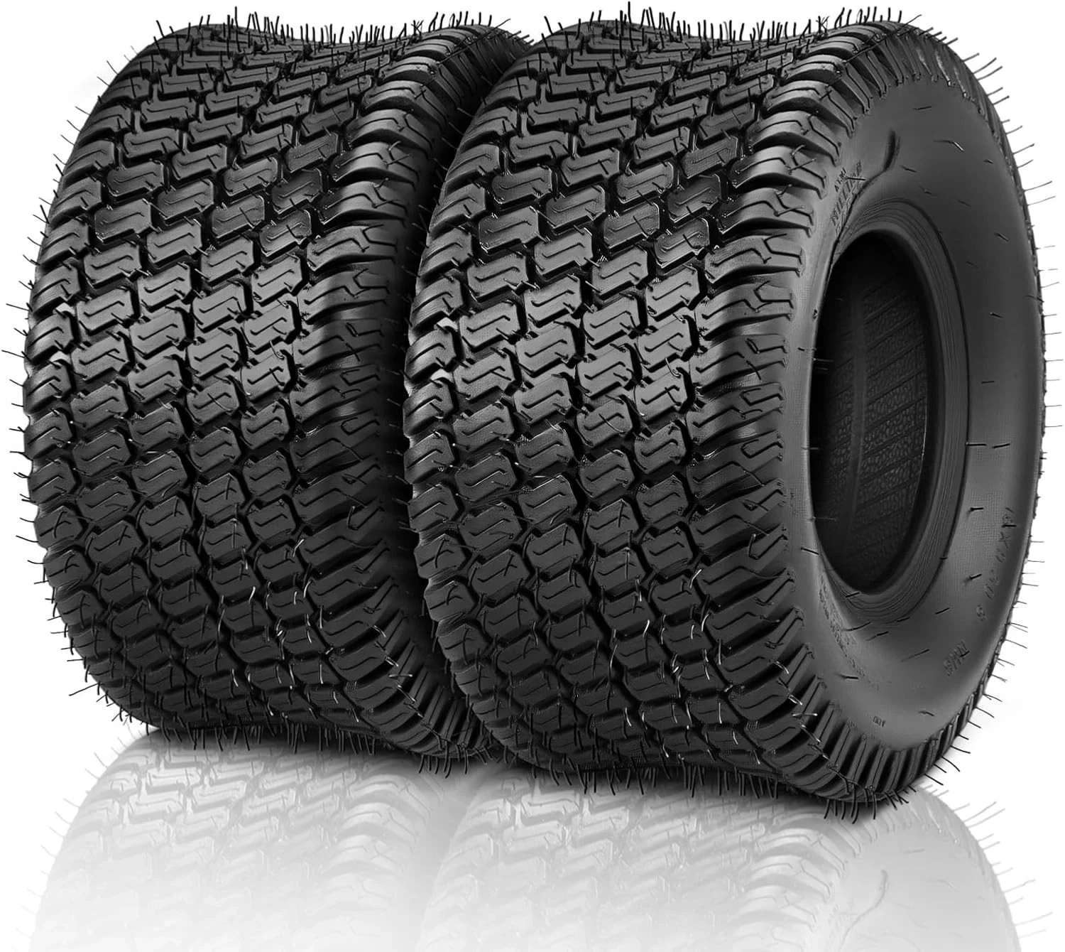 24x9 50 12 Lawn Mower Tires Set of 2 4PR Turf Tire Lawn Garden Tubeless 24x9 50 12 Lawn Mower Tires Set of 2 4PR Turf Tire Lawn Garden Tubeless