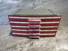 Vintage OHMITE Little Devils 5-Drawer Cabinet w/ Assorted Resistors picture